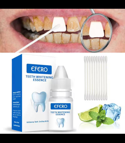 Sérum de nettoyage liquide et blanchiment des dents.